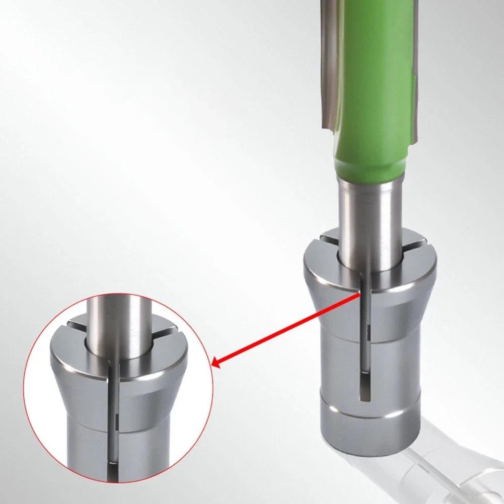 Set of 6 Collet Chuck Adapters for Engraving Router Trimmer (6mm/6.35mm/8mm)