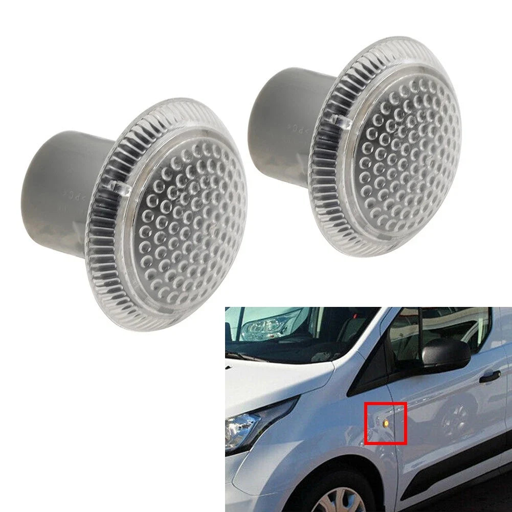 2X Side Marker Turn Signal Light Housing for Ford Transit Connect (2010–2021)