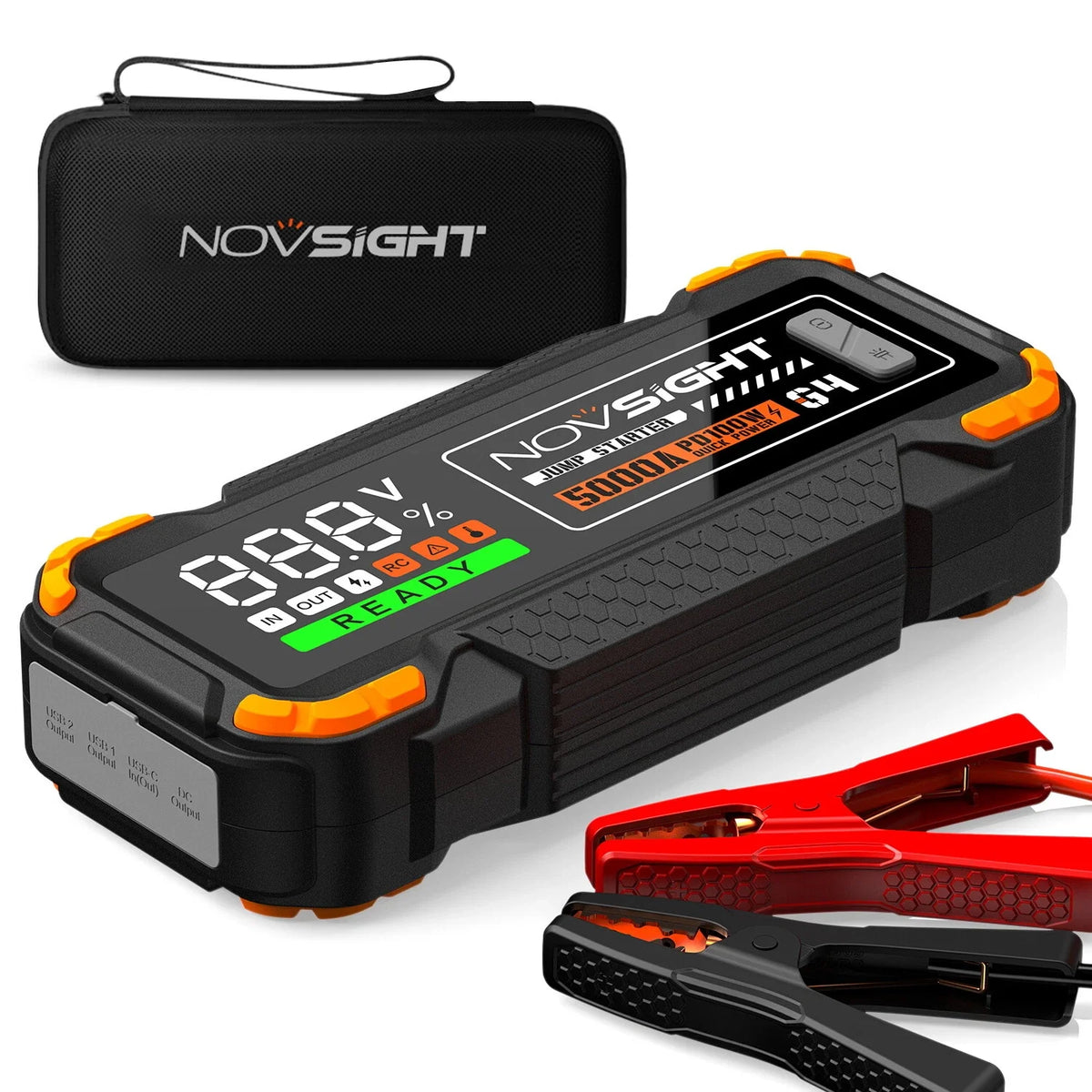 2X USB Auto Jump Starter Power Bank Charger (20000mAh 5000A)