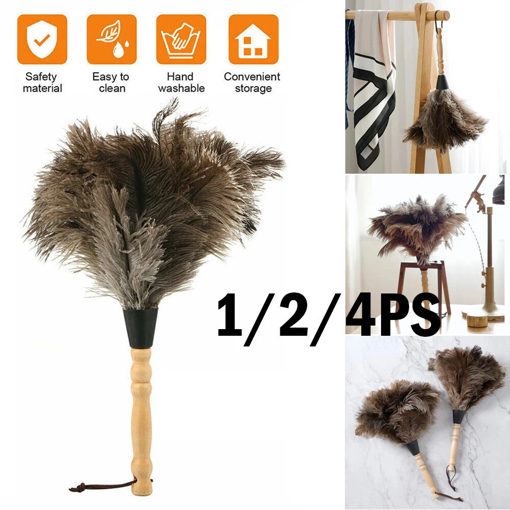 13 Inch Ostrich Feather Duster for Cleaning Tool