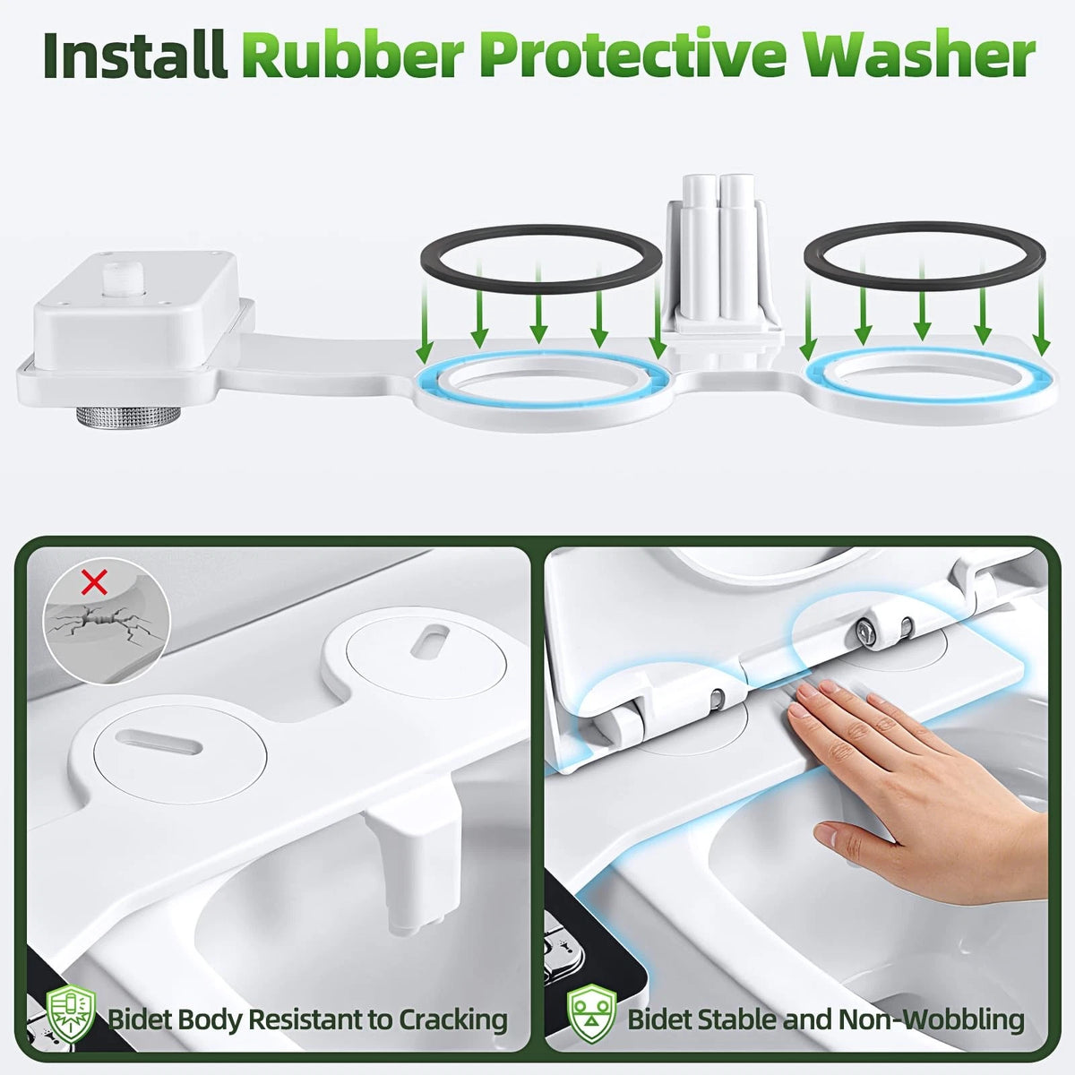 Bidet Attachment for SAMODRA (Non-Electric, Cold, 22.05 Inch x 6.3 Inch)