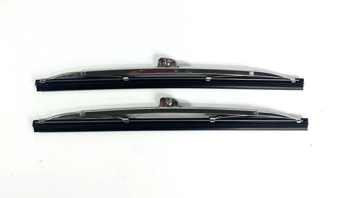 10" Stainless Steel Front Windshield Wiper Blades for Universal Fit