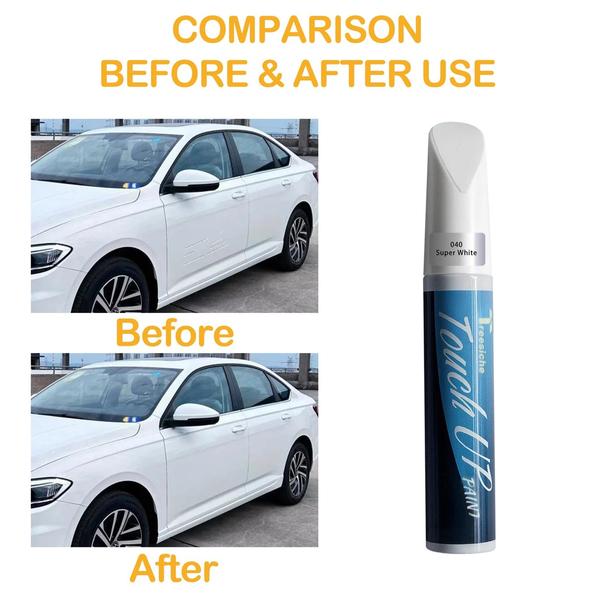 Touch Up Paint for Toyota (White 040) (Pack of 1)