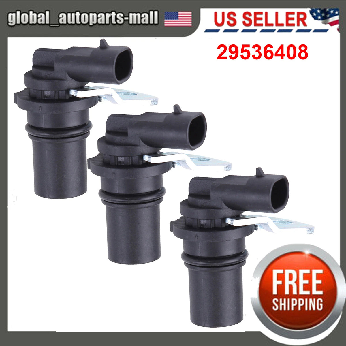 3PCS Speed Sensor for GMC Chevrolet Duramax Allison LCT (29536408, 213958)