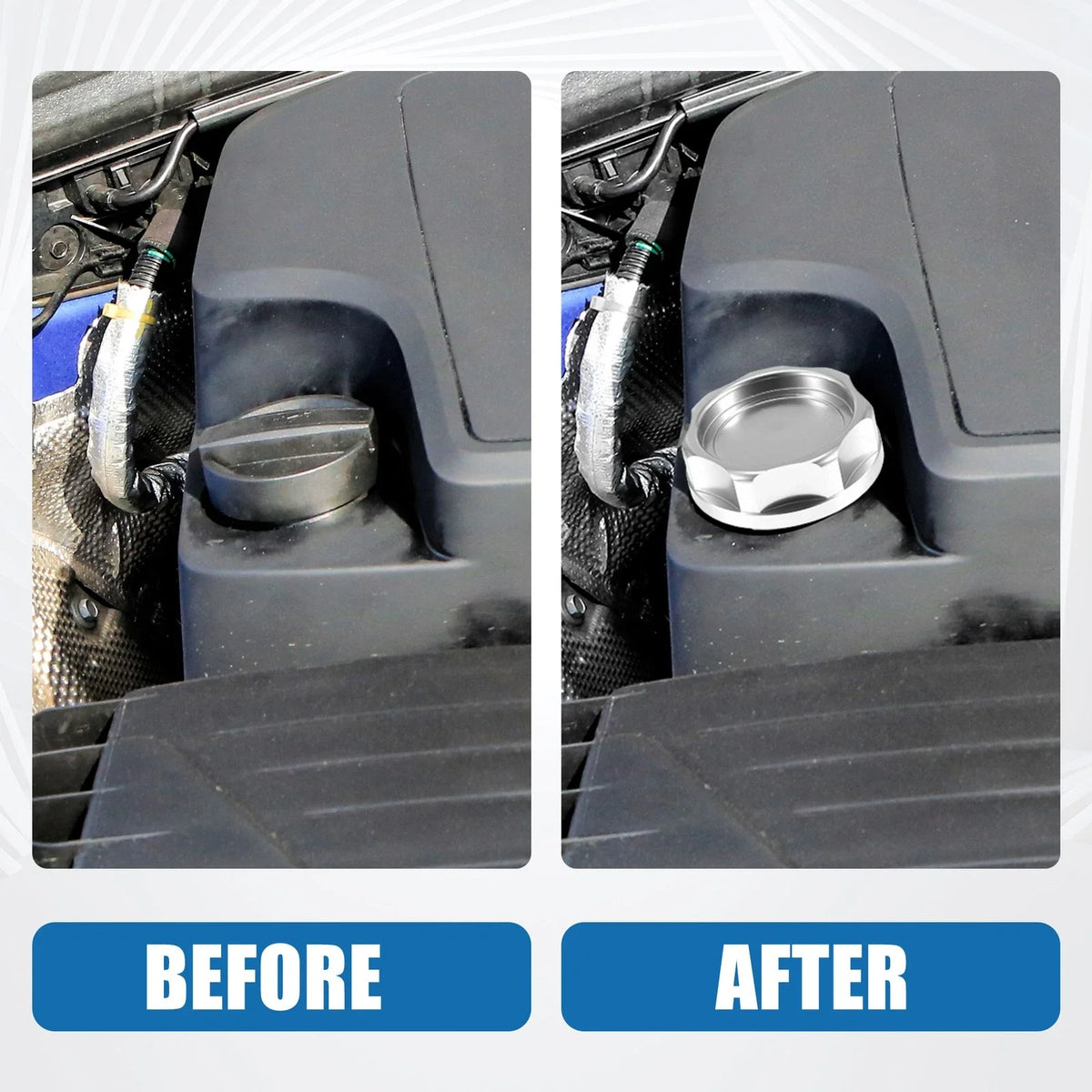 Oil Filler Cap for Honda (Engine Modified, Silver Tone)