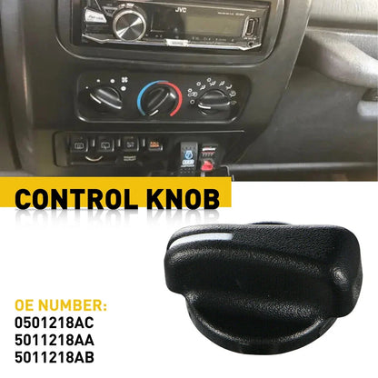 Set of 1 Control Knob Fan Speed Heater A/C for Jeep Wrangler TJ (1999–2006) 5011218AA
