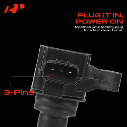 Ignition Coil Pack for Nissan Titan NV2500 NV3500 (2016–2024) 22448EZ31A, UF813