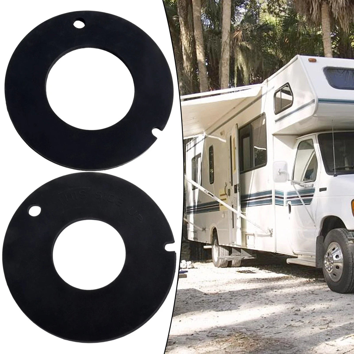 Set of 2 RV Toilet Gaskets for O-ring Shape Rubber (Fits )