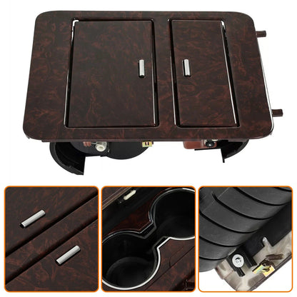 Woodgrain Center Console Cup Holder for Chevy Trucks & SUVs (Full Size)