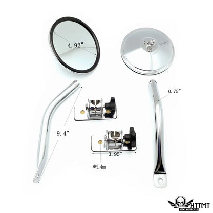 Mirror Relocation Pair for Jeep Wrangler TJ JK (1997–2017) Chrome