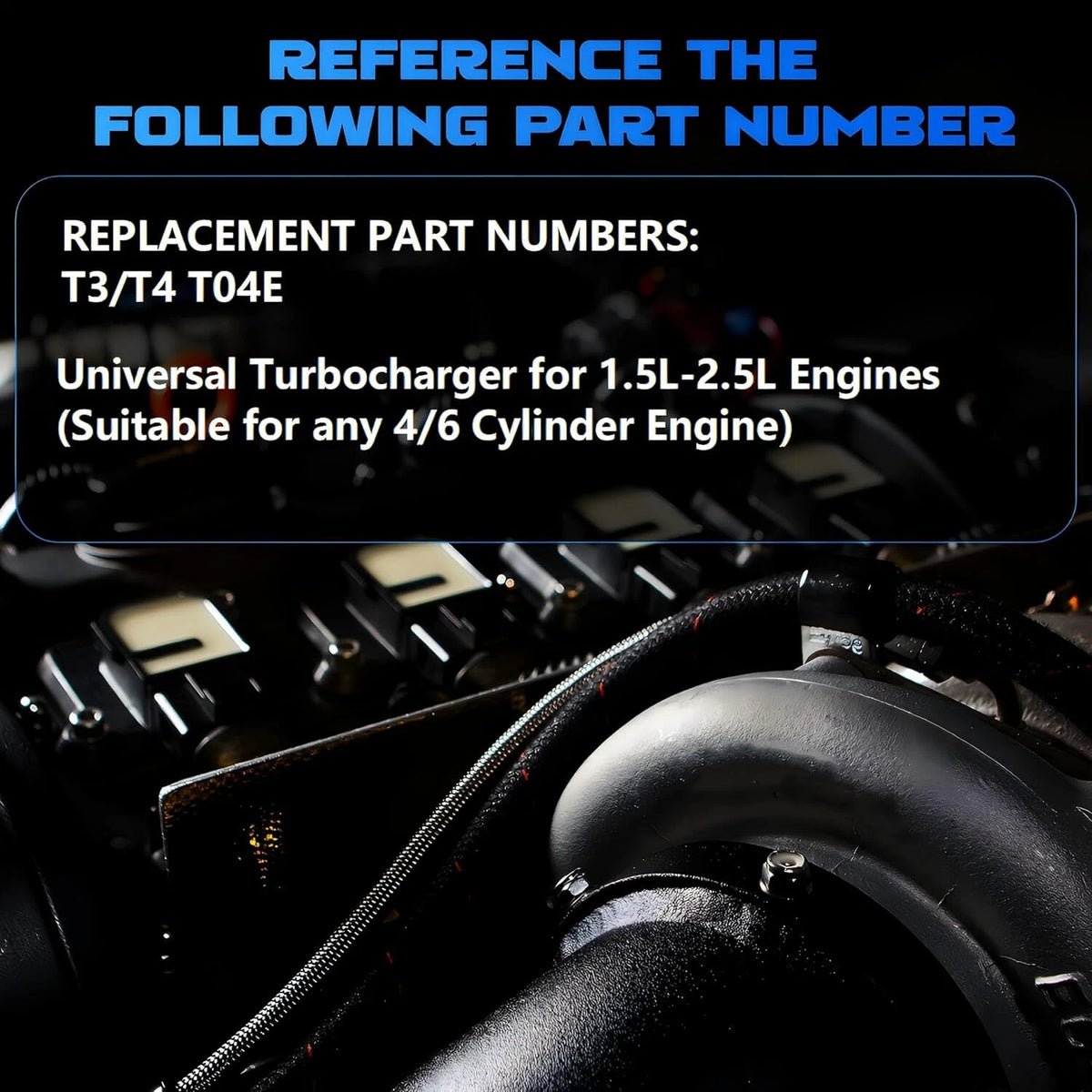 T04E Turbo Charger for T3/T4 (400+HP Boost Stage III)