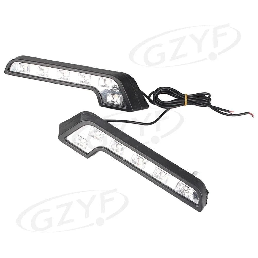 2X 6-LED Daytime Running Lights for Euro Style 7-Tube