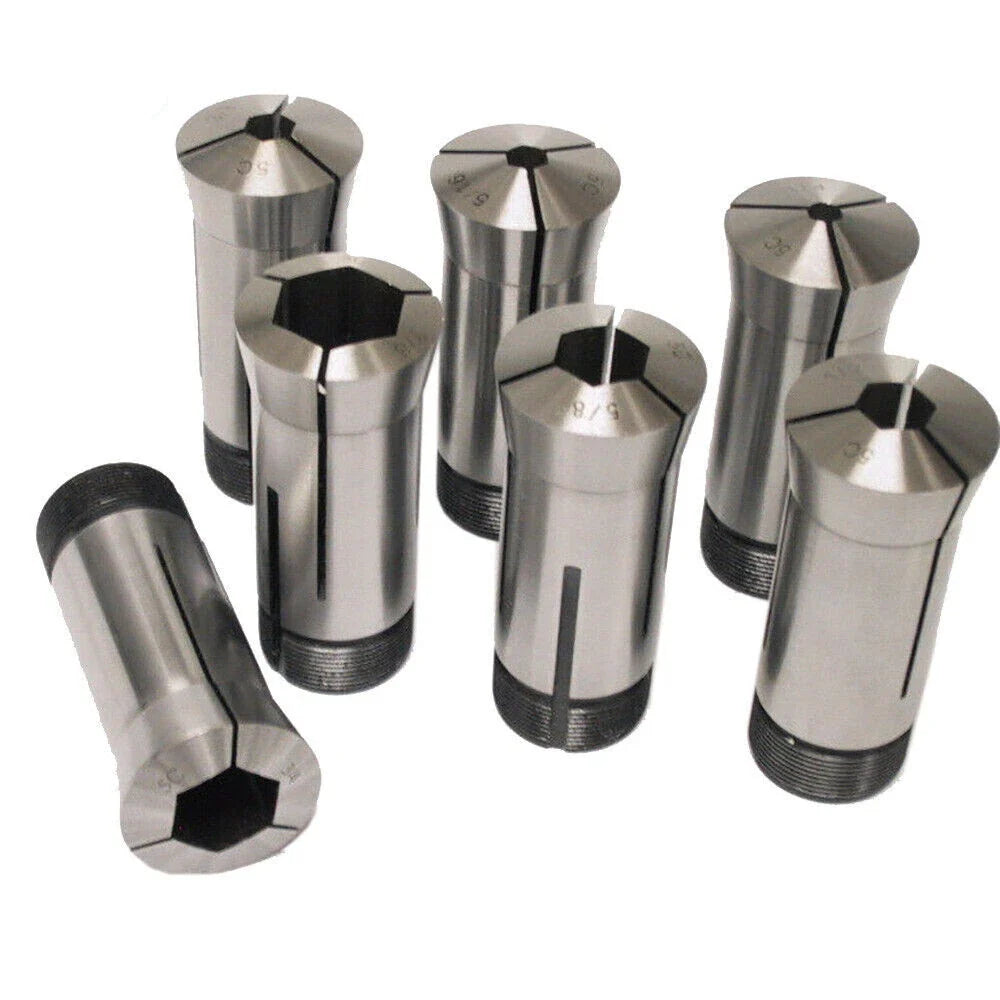 7pcs 5C Hex Collet Set for CNC Machines (Various Models)