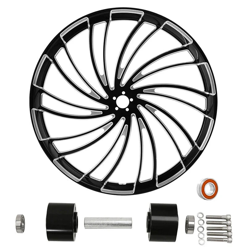 26" x 3.5" Front Wheel Rim & Dual Disc Hub for Harley Electra Glide (2008–2025)