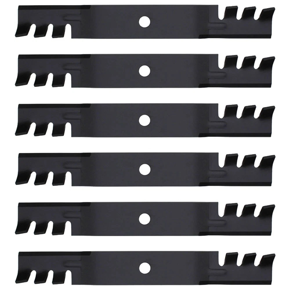 6 Pack Blades for John Deere 54C X465 X475 X485 X495 Z425 (No Part Numbers)
