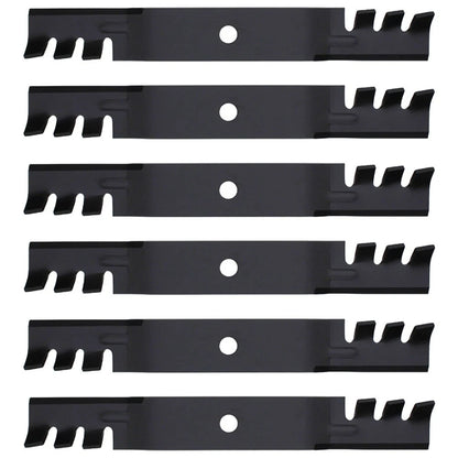 6 Pack Blades for John Deere 54C X465 X475 X485 X495 Z425 (No Part Numbers)