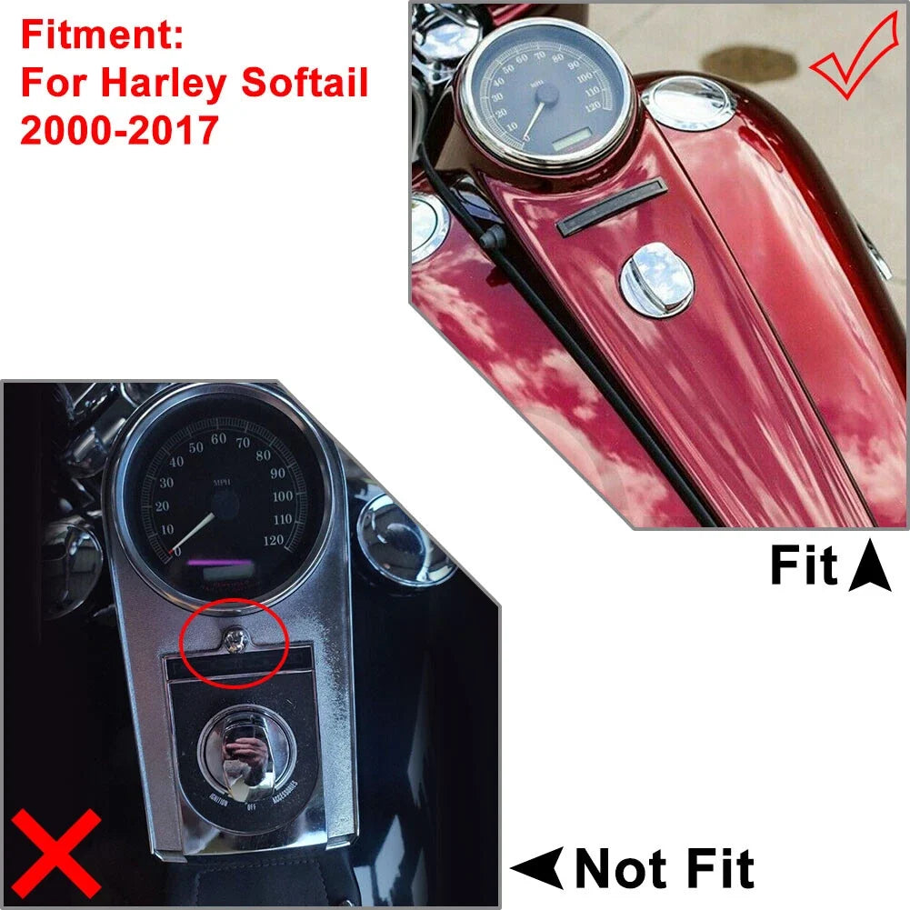 Black Dash Speedometer for Harley Heritage Softail Classic EFI (2001–2011)