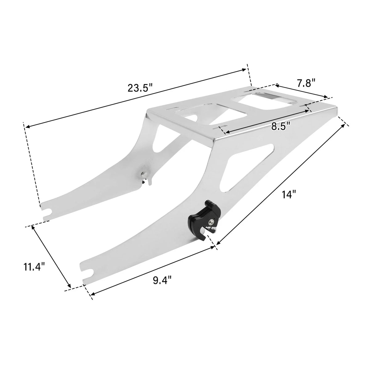 Trunk Mounting Rack for Harley Fat Boy FLSTF (2008–2017) Chrome