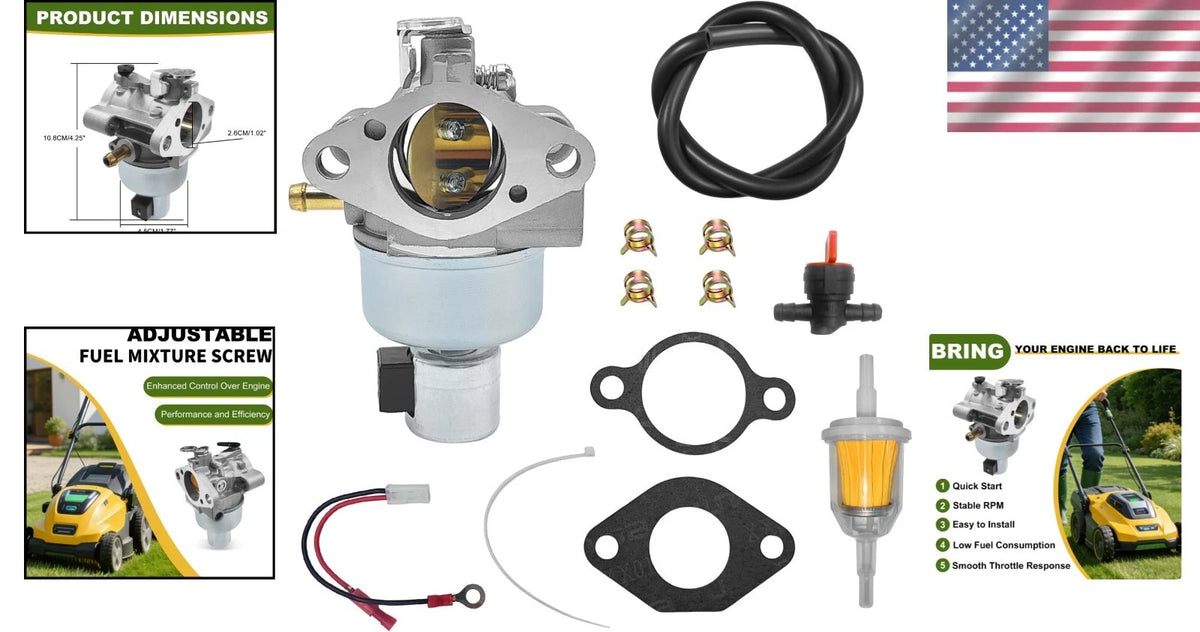 Kohler Carburetor 20 853 33-S for SV & CV Series Lawn Tractors