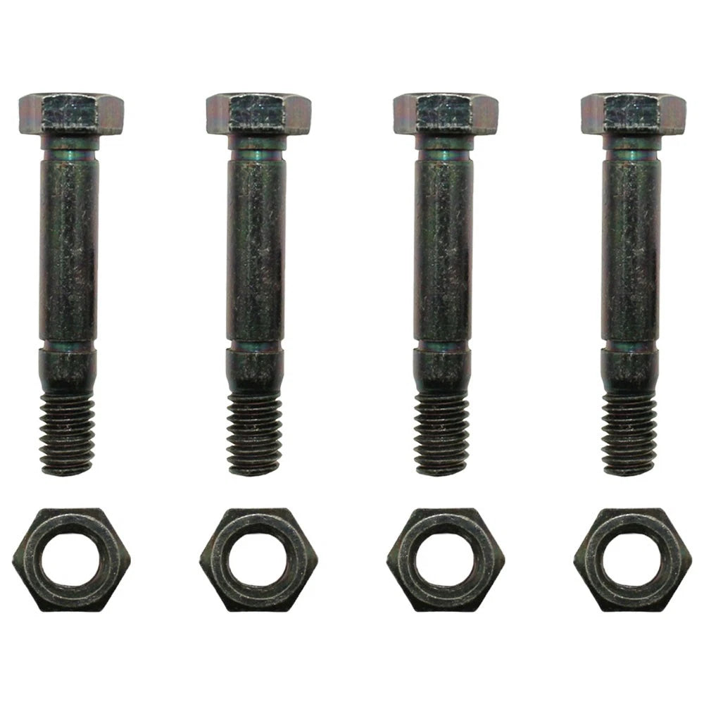 Set of 4 Shear Pins with Nuts for Ariens (Fits 510015)