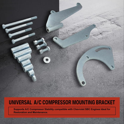 A/C Compressor Bracket Kit for Small Block Chevy SBC (LWP)