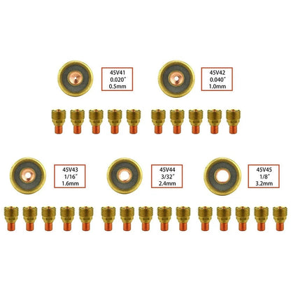 5pcs Collet Bodies for TIG Torch Series 92025