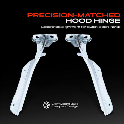 2X Hood Hinge for Ford E-150 E-250 E-350 Econoline (8C2Z16797A, FO1236202C, FO1236202D)