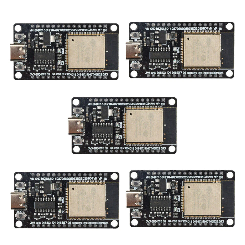 5X ESP32 CH340C Development Board for WiFi Bluetooth (Ultra Low Power)