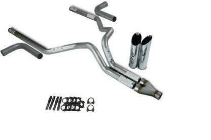 3" Dual Exhaust Kit for Chevy GMC 1500 (2019–2025) Y Pipe Slash Tips Side Exit