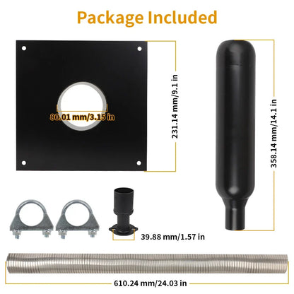 Exhaust Extension Silencer Kit for Firman Honda Generator (EU6500is) H07552 T07571