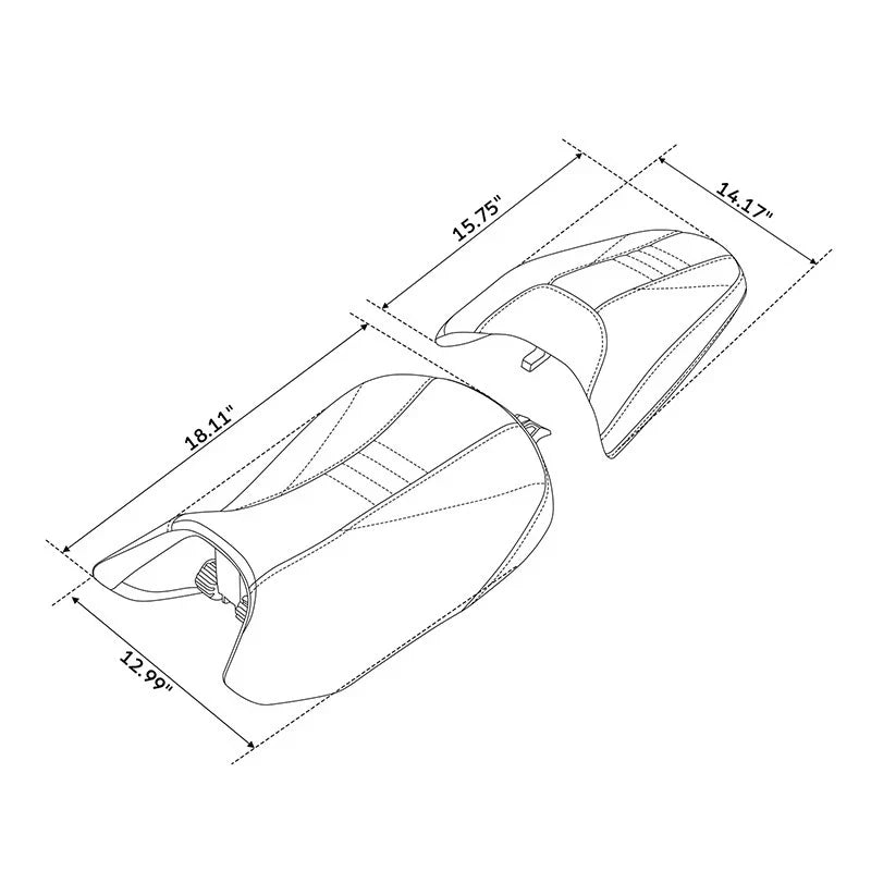 Driver & Passenger Seats for BMW R1300GS (2023–2025)