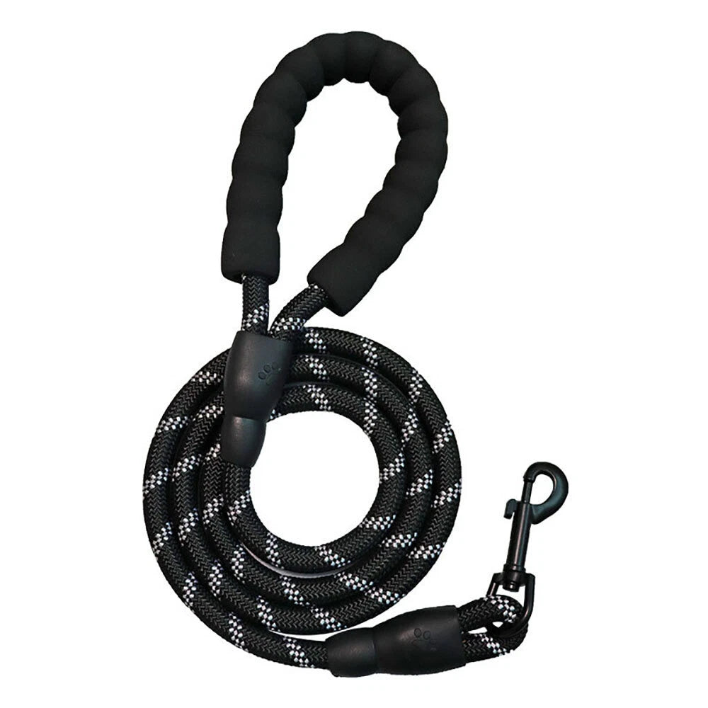 10FT Heavy Duty Reflective Nylon Dog Leash for Large Pets