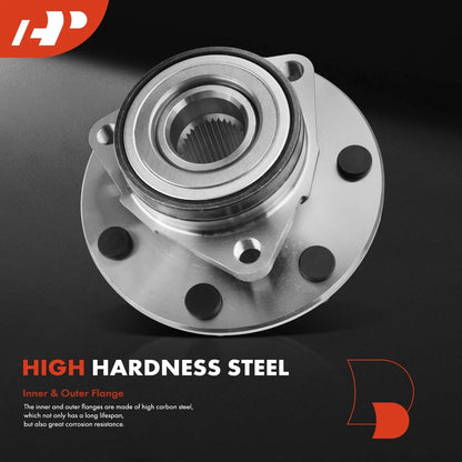 Front Wheel Bearing & Hub for Ford F-150 F-250 (1997–2001) 4WD
