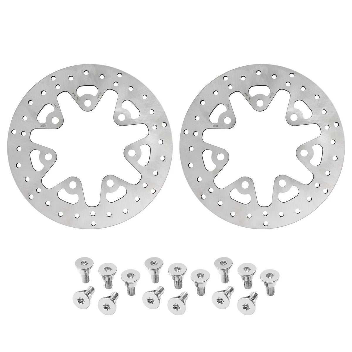 11.8" Front Brake Discs Rotors & Bolts for Harley Street Road Glide (2014–2024)