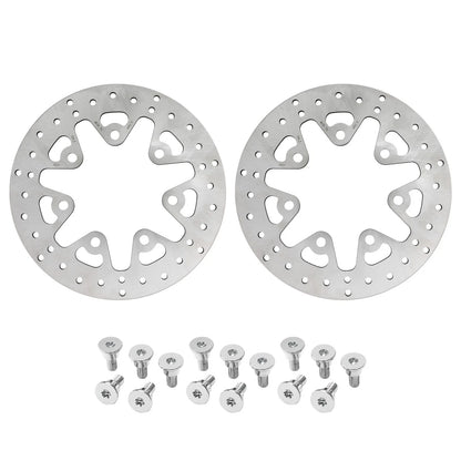 11.8" Front Brake Discs Rotors & Bolts for Harley Street Road Glide (2014–2024)