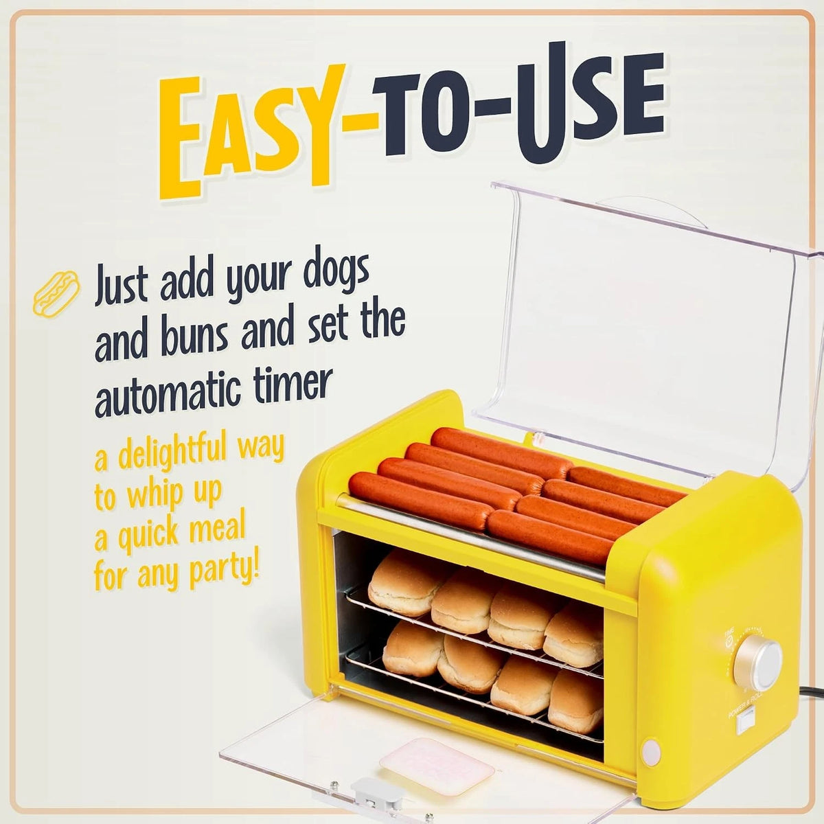Extra Large Hot Dog Roller & Bun Toaster Oven for Oscar Mayer