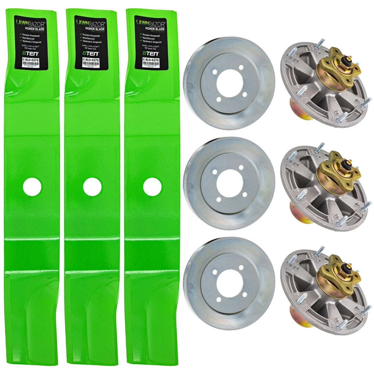 8TEN Blade Spindle Kit for John Deere Ztrak Z925A (TCU30317, TCA17517)
