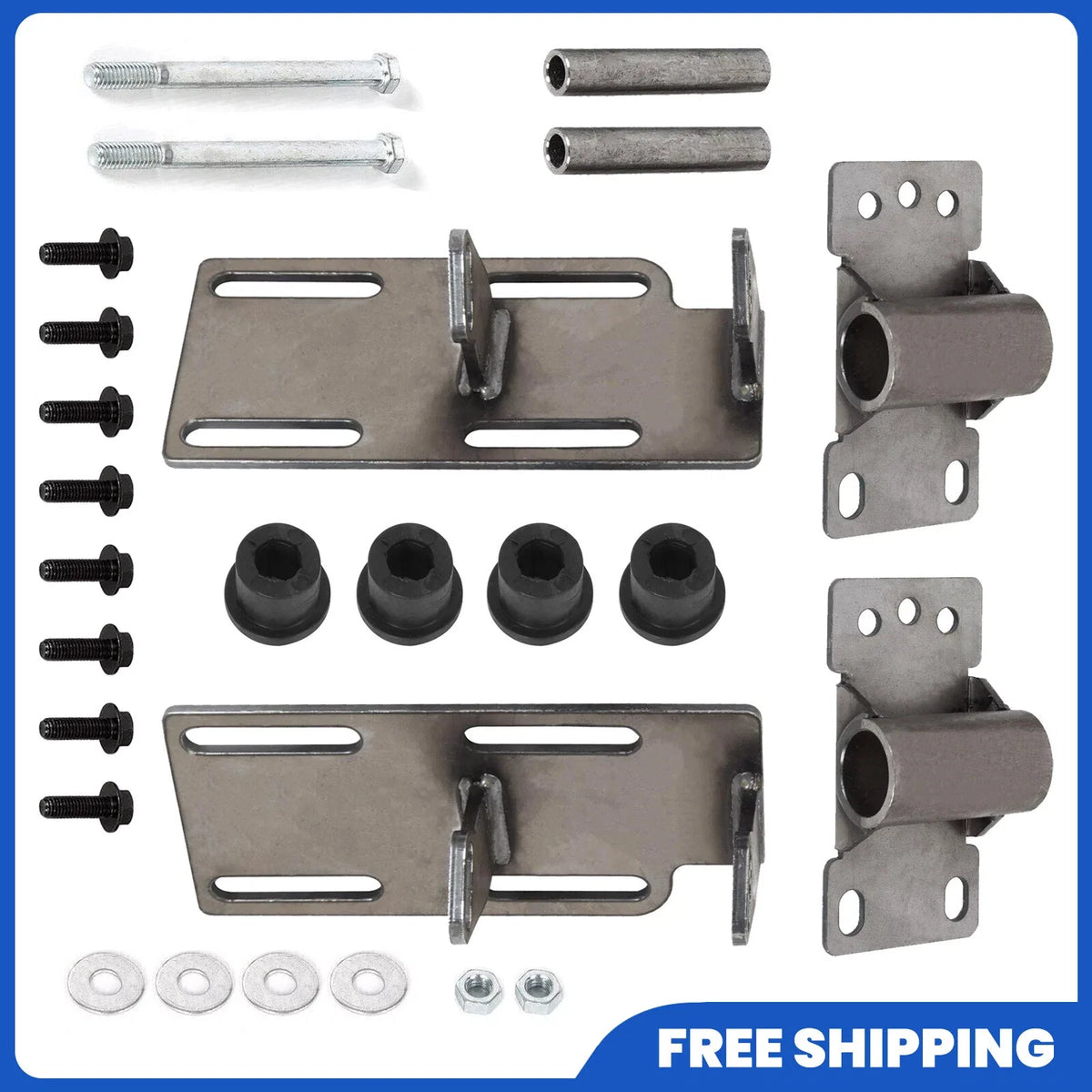 Engine Mount Adapter Swap Kit for C1500 Truck K5 2WD (88–99) LSx LS1 Raw Steel