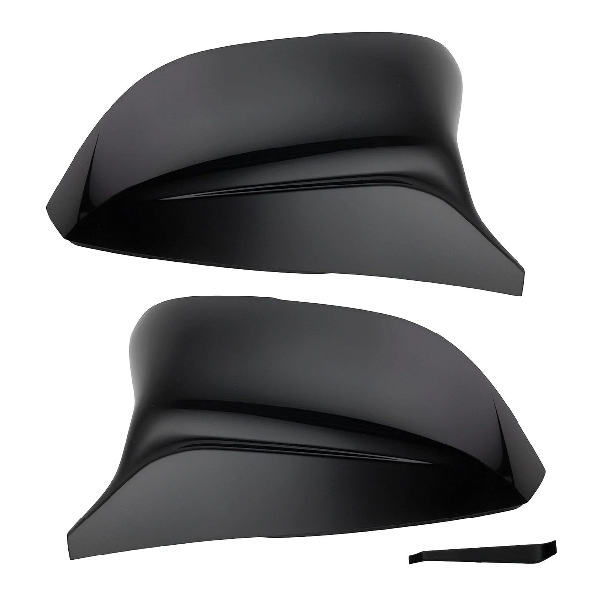 Side Mirror Cover Caps for Infiniti Q50 Q60 Q70 (2014–2022) 963734GA0H ABS Pair