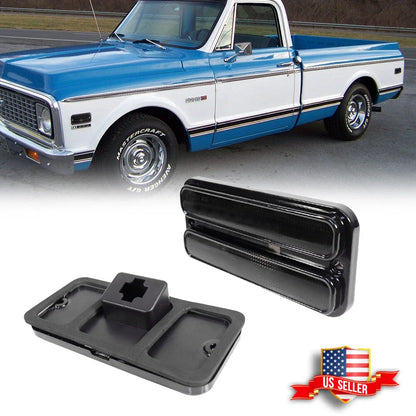 2X Smoked Side Marker Light Lamps for Chevy GMC Truck (1968–1972)