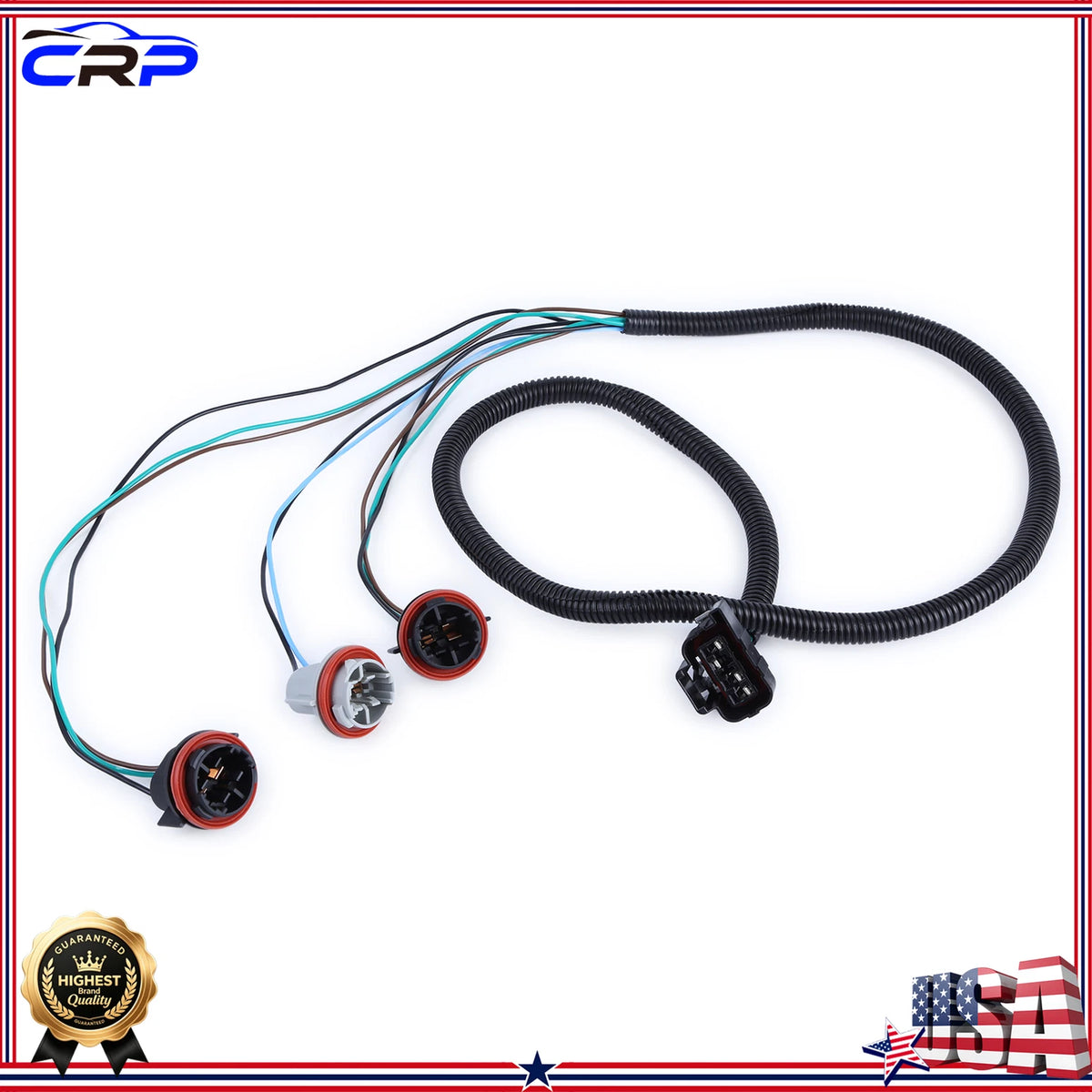 2X Tail Light Wiring Harness for Chevrolet Silverado 1500 (2008–2013) 25906854, 25958494, 645-936, 15824514