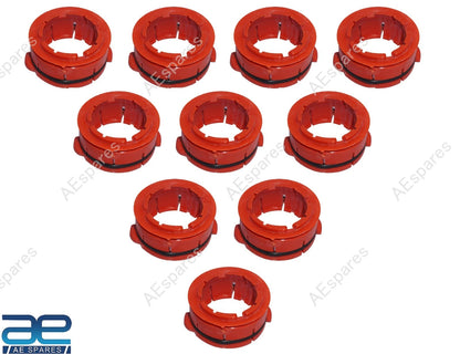 Pack of 10 Shifter Lever Bush Cut Type Red for Tata Telcoline Sumo