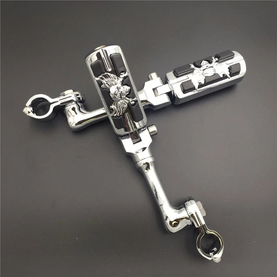 Chrome 1" LA PMK FootPeg for Honda GoldWing VTX1300 Shadow Valkyrie (2001–2008)