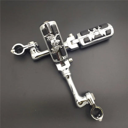 Chrome 1" LA PMK FootPeg for Honda GoldWing VTX1300 Shadow Valkyrie (2001–2008)