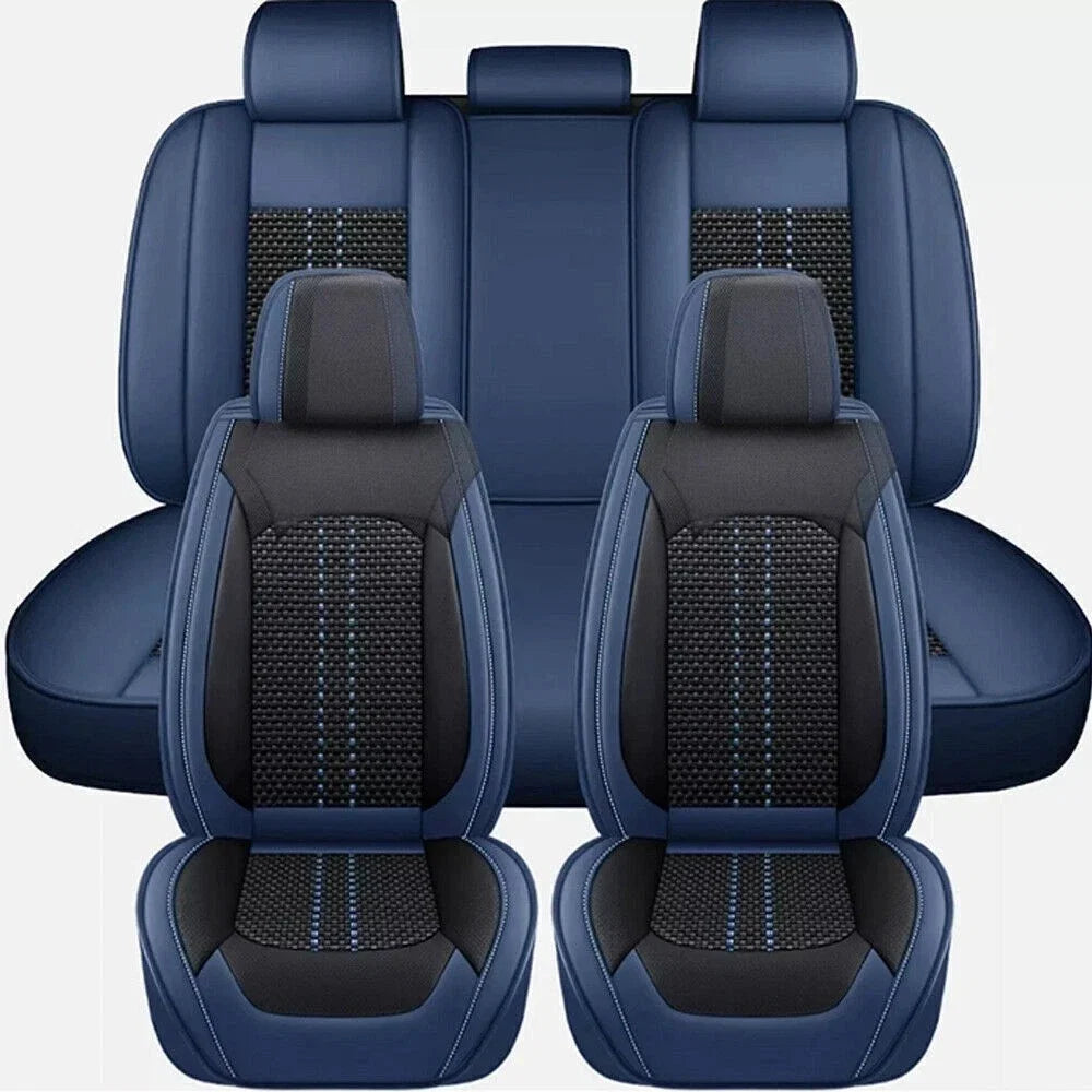 Set of 4 Leather Car Seat Covers for Toyota Tacoma (2016–2023) Blue