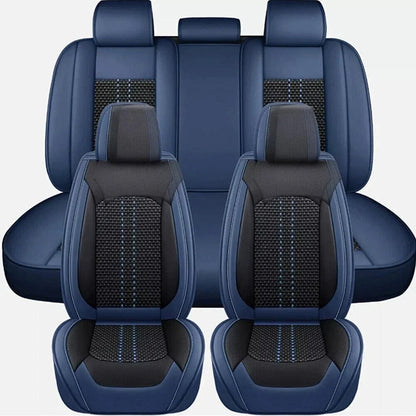 Set of 4 Leather Car Seat Covers for Toyota Tacoma (2016–2023) Blue