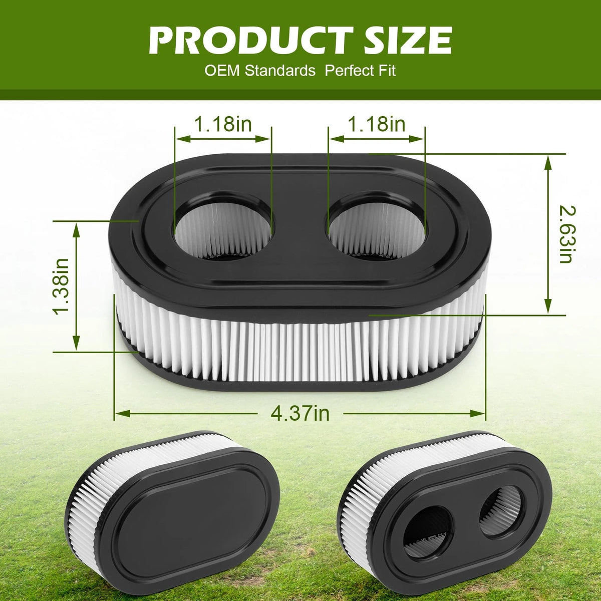 Air Filter for Lawn Mower (593260, Replaces 798452)