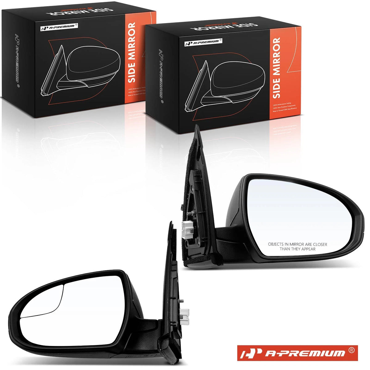 2X Power Adjust Mirrors for Hyundai Tucson (2019–2021) - 87620D3990PTM, 87610D3990PTM, HY1321288, HY1320288