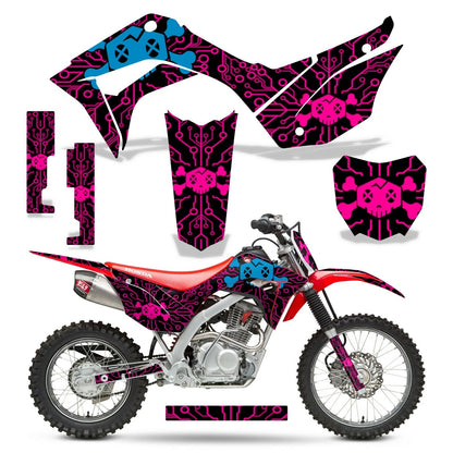 MX Graphic Stickers +#PLT Decals for Honda CRF125F (2019–2025)