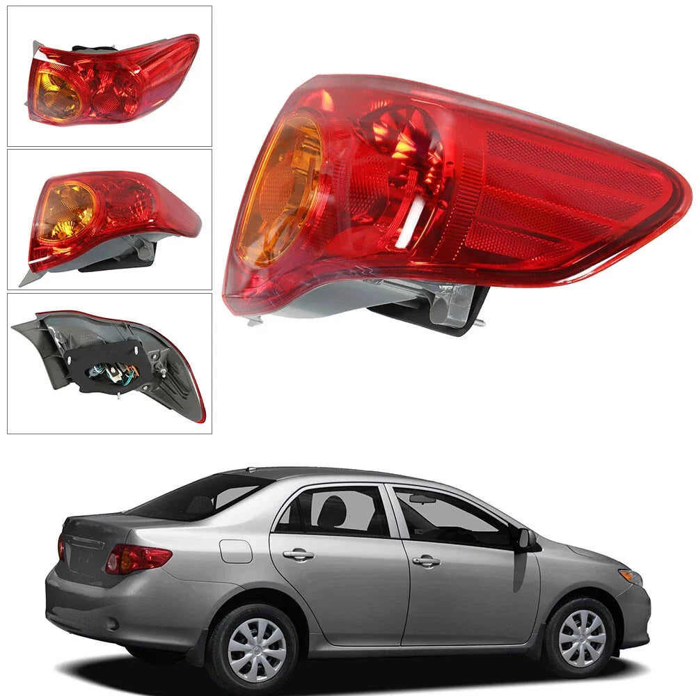 Red Lens Tail Light for Toyota Corolla (2009–2010) Right Side